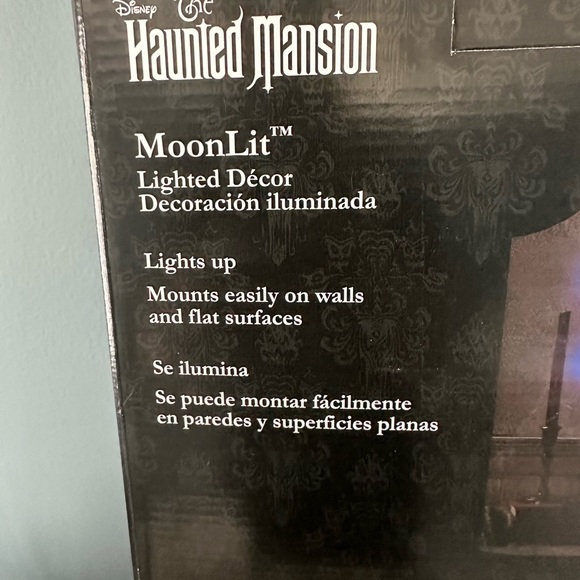 🕸️SOLD Disney’s The Haunted Mansion Light Up Moonlit Hanging Wall Sign🕸️ - Picture 6 of 7
